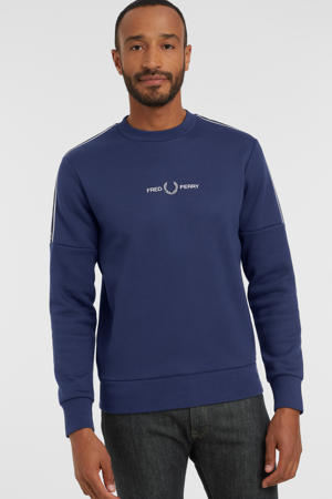sweater met logo french navy