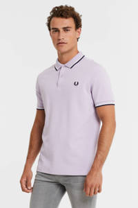 Fred Perry regular fit polo met logo lila