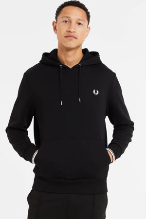 hoodie met contrastbies black