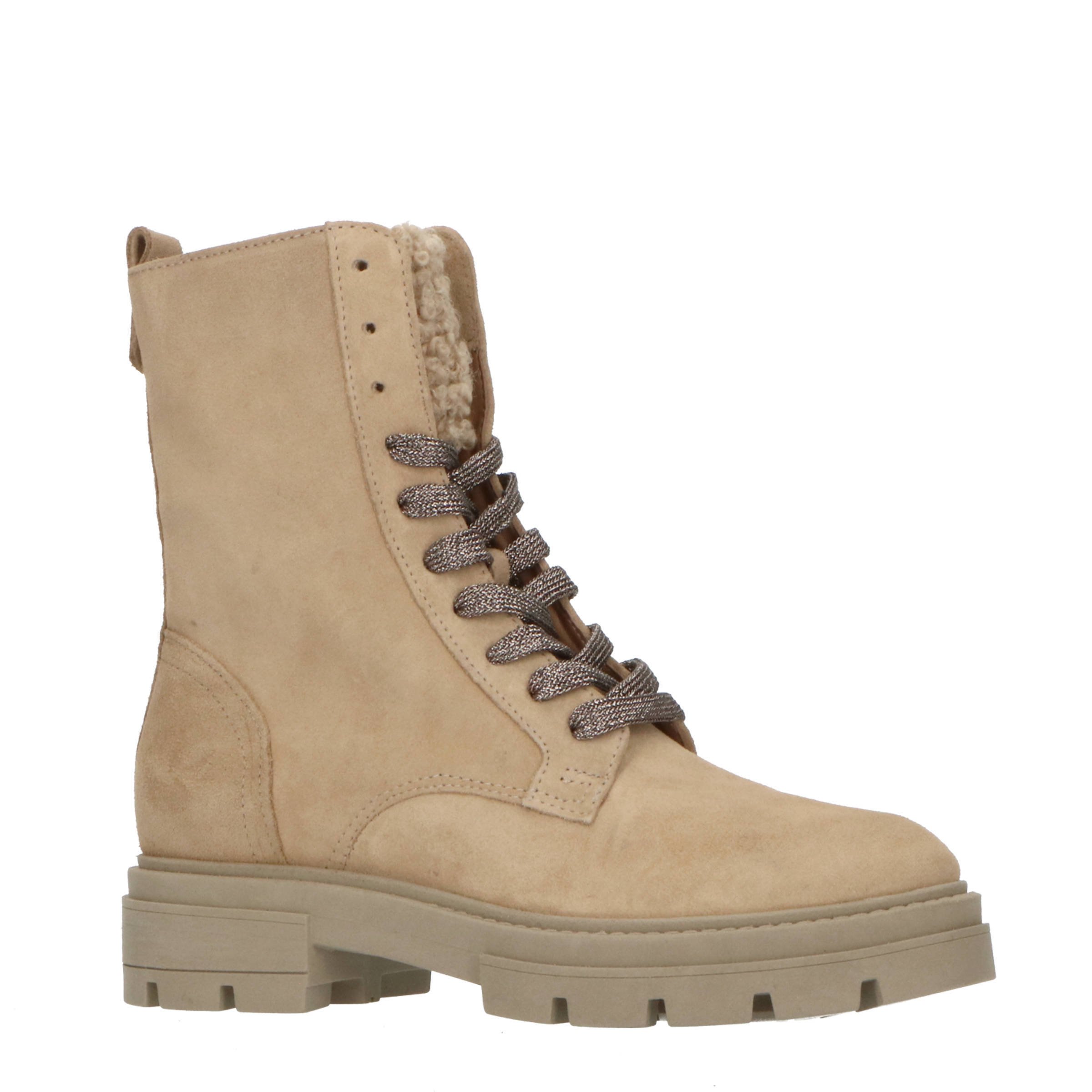 Veterboots discount beige dames