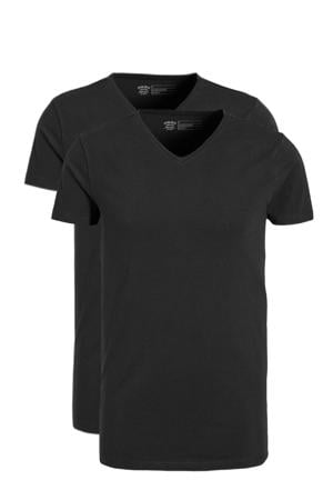 ondershirt (set van 2) zwart