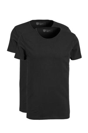 ondershirt (set van 2) zwart