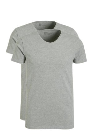 ondershirt (set van 2) grijs