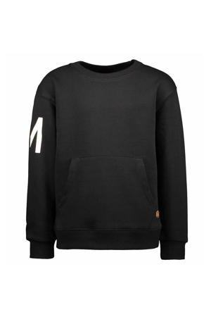 sweater met printopdruk zwart