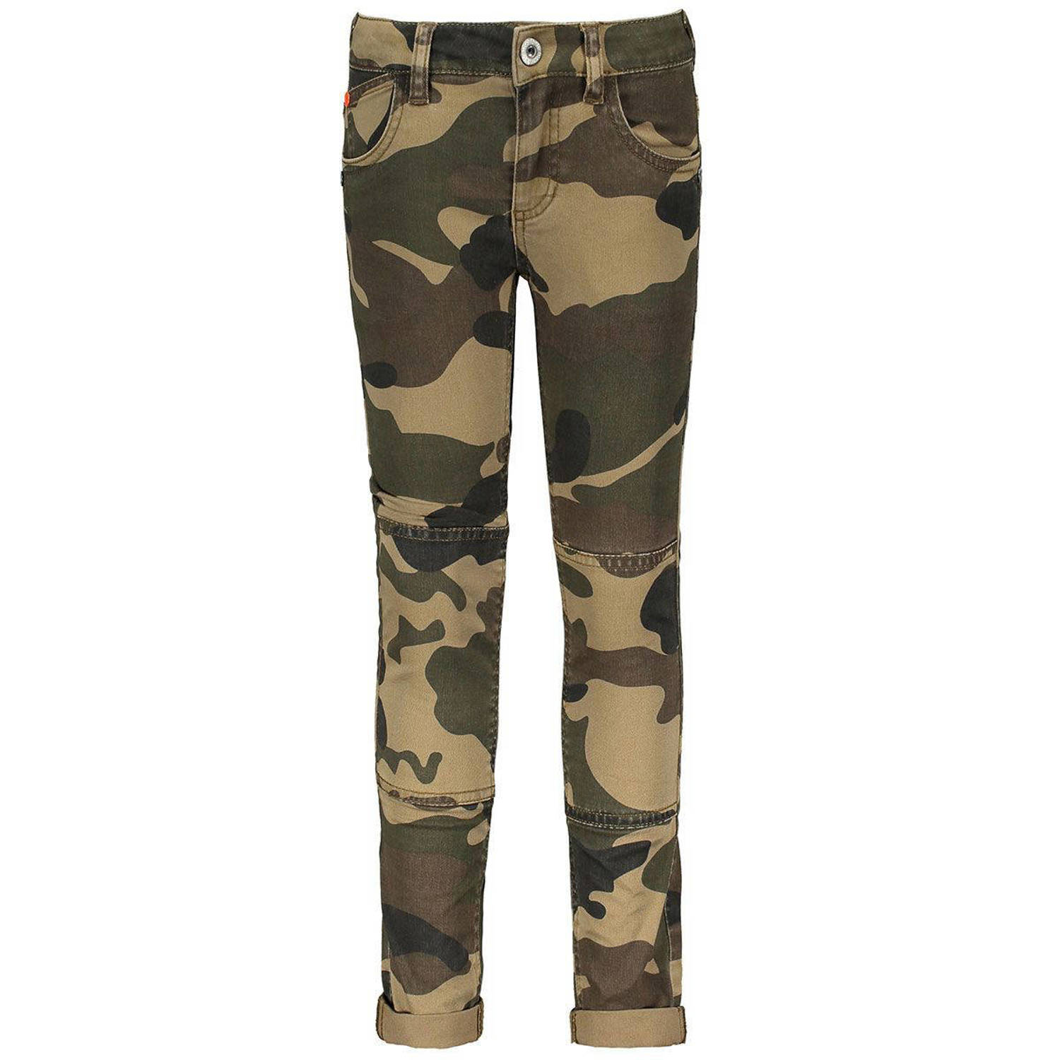 TYGO & vito broek met camouflageprint groen Jongens Katoen Camouflage 92