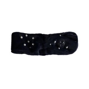 hoofdband met parels donkerblauw