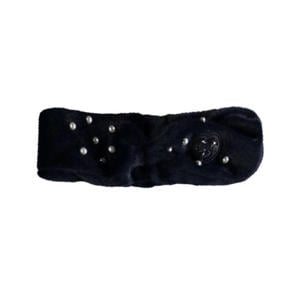 hoofdband met parels donkerblauw