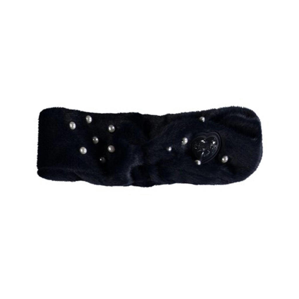 Le Chic hoofdband met parels donkerblauw