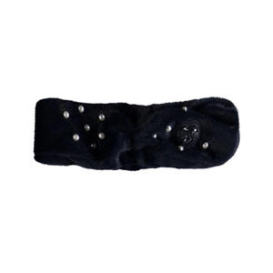 hoofdband met parels donkerblauw