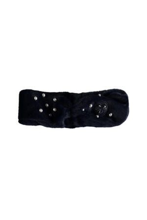 hoofdband met parels donkerblauw