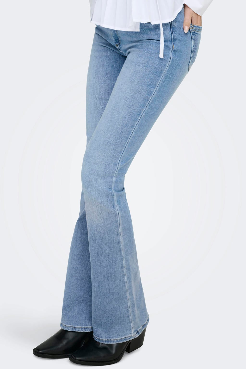 ONLY Flared Jeans ONLBLUSH Light Blue Denim Wehkamp only-flared-jeans-onlblush-light-blue-denim-wehkamp