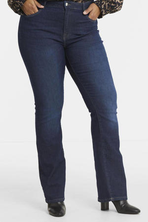 high waist flared jeans CARFLAKE donkerblauw