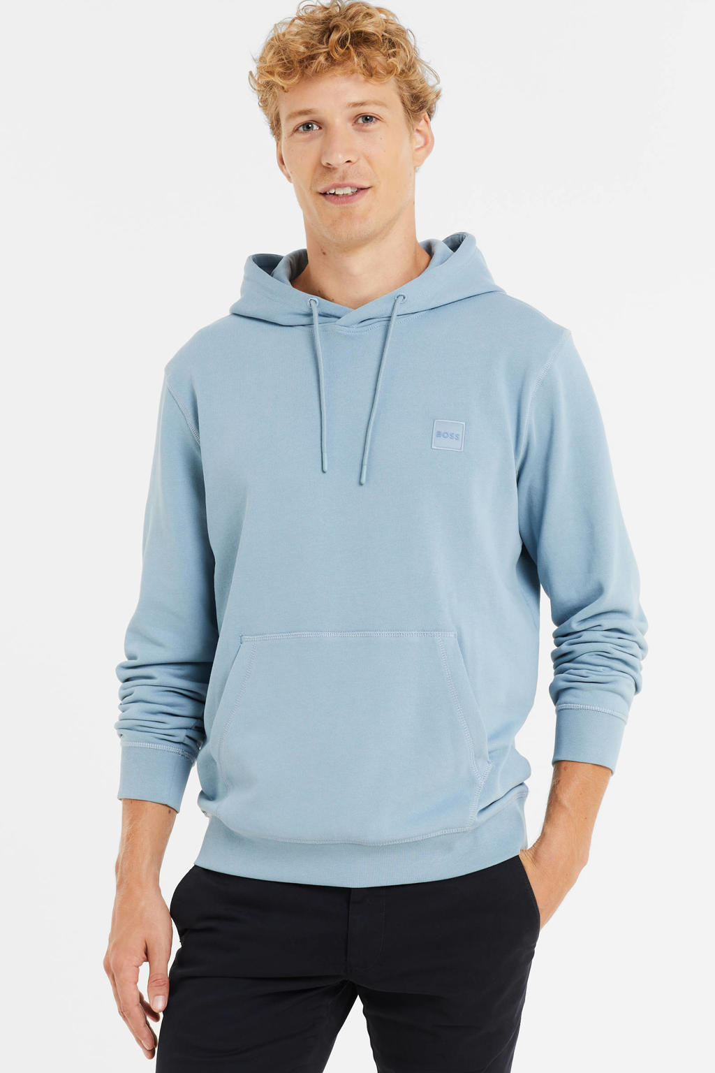BOSS Casual hoodie light/pastel blue