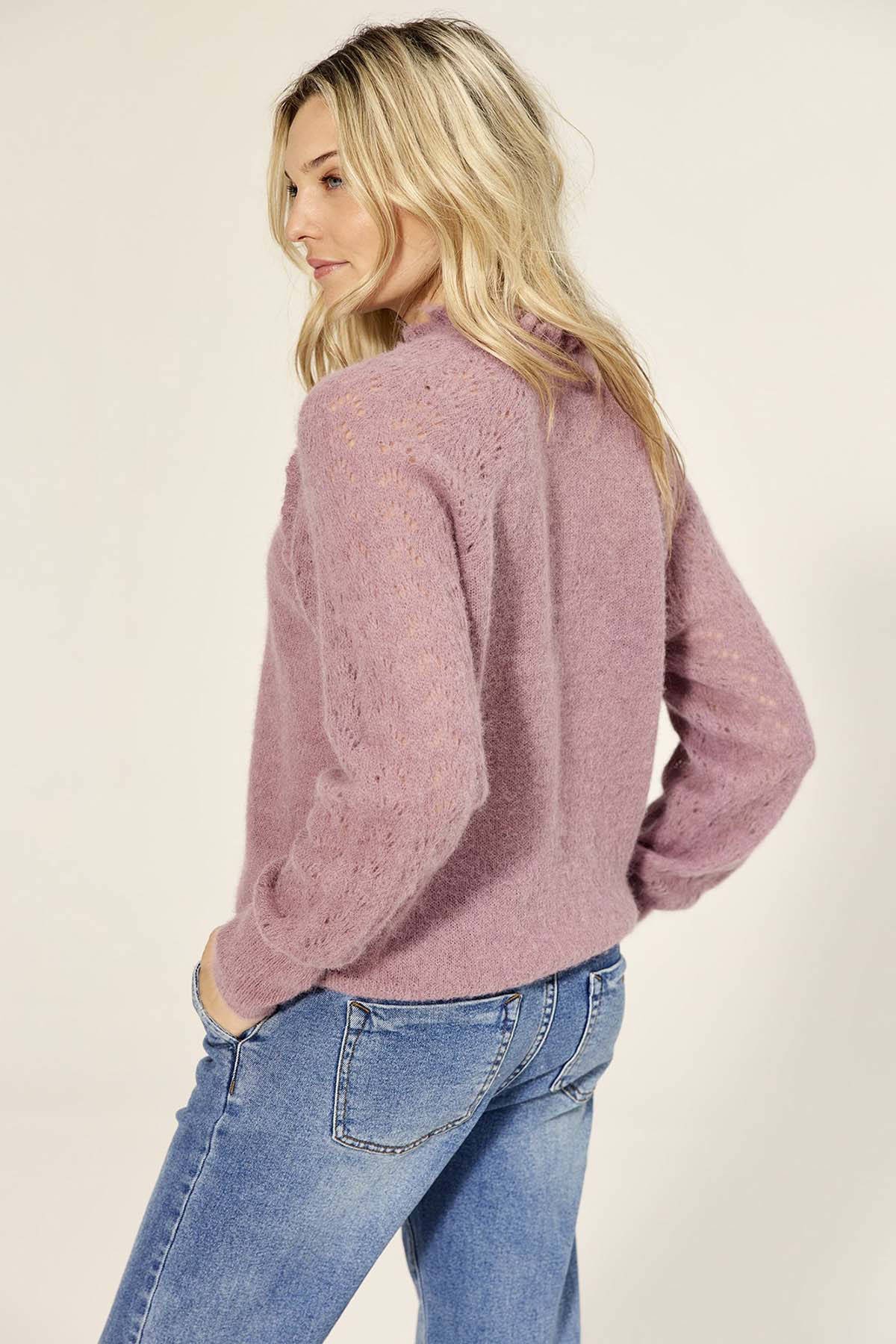 Oud roze sweater online dames