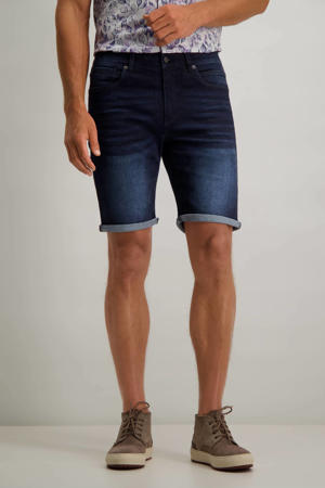 regular fit jeans short donkerblauw 