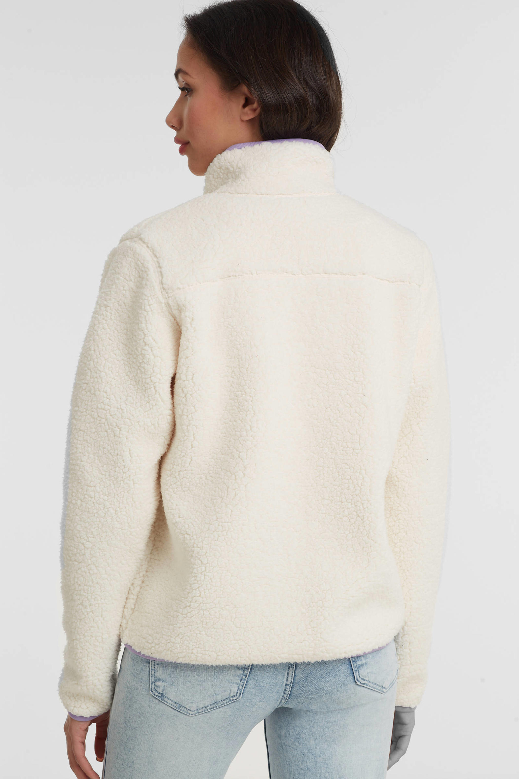 anytime teddy fleece vest wit wehkamp