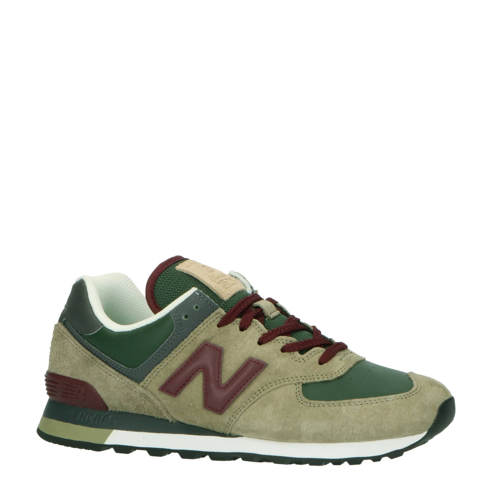 New Balance 574 sneakers groen/bruin | wehkamp