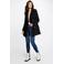 Morgan coat met wol zwart