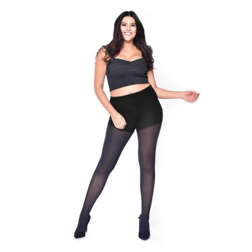 Pamela Mann corrigerende Plus Size panty 50 denier zwart afbeelding
