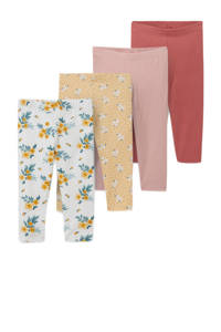 C&A legging - set van 4 wit/roze/geel/brique