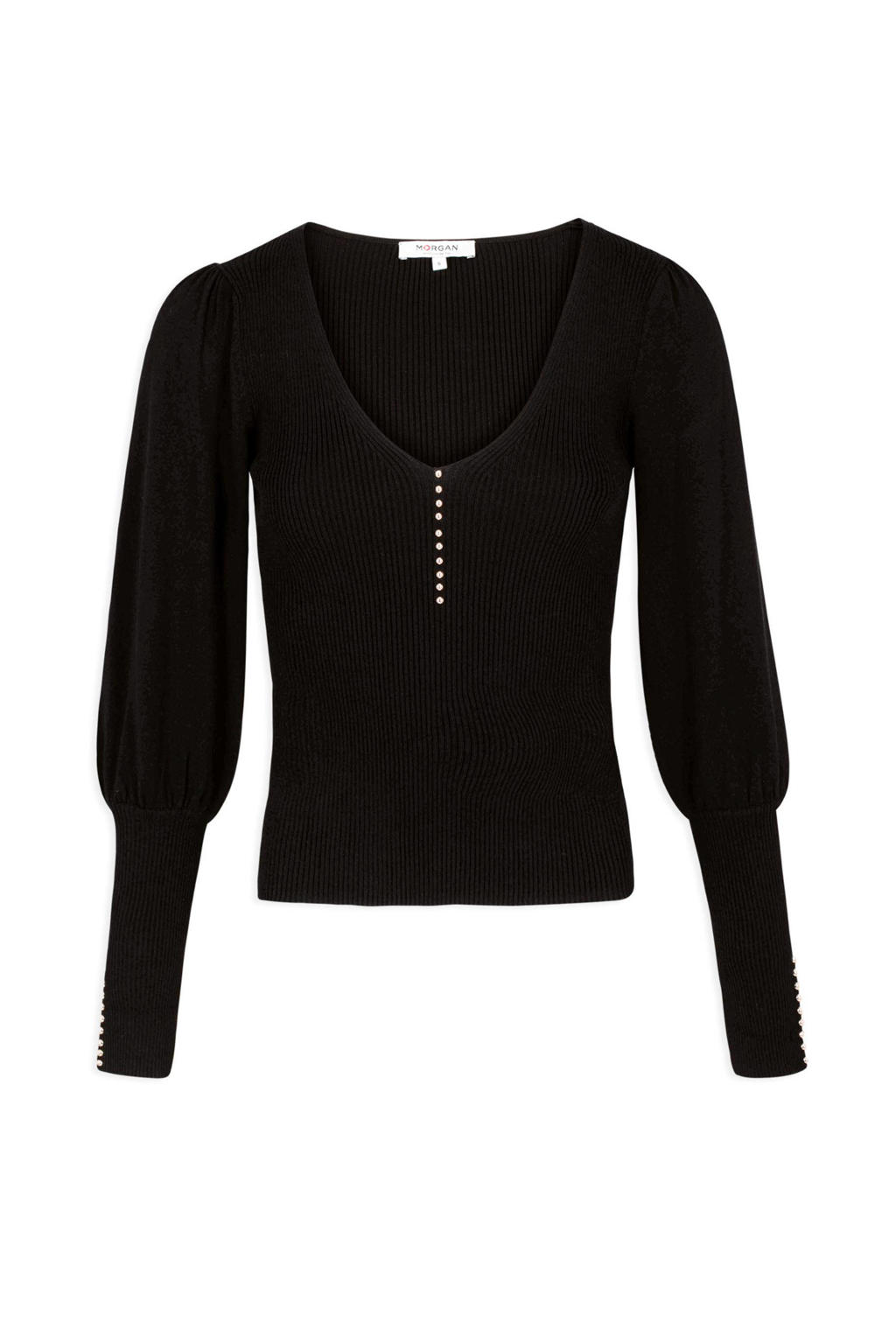 Morgan 252-mdixie ladies sweater, black m, XS