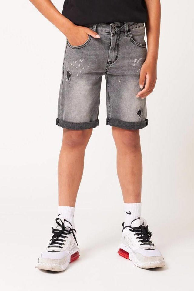 verkopen Assimilatie spion CoolCat Junior regular fit jeans bermuda Nick CB washed grey | wehkamp