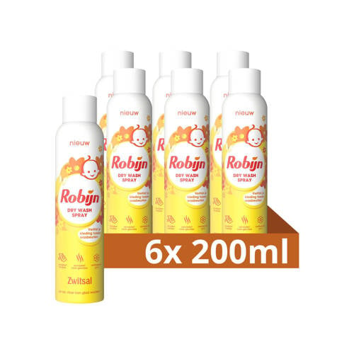 Robijn dry wash spray Zwitsal - 6 x 200 ml