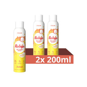 Wehkamp Robijn Zwitsal Dry Wash Spray - 2 x 200 ml - voordeelverpakking aanbieding