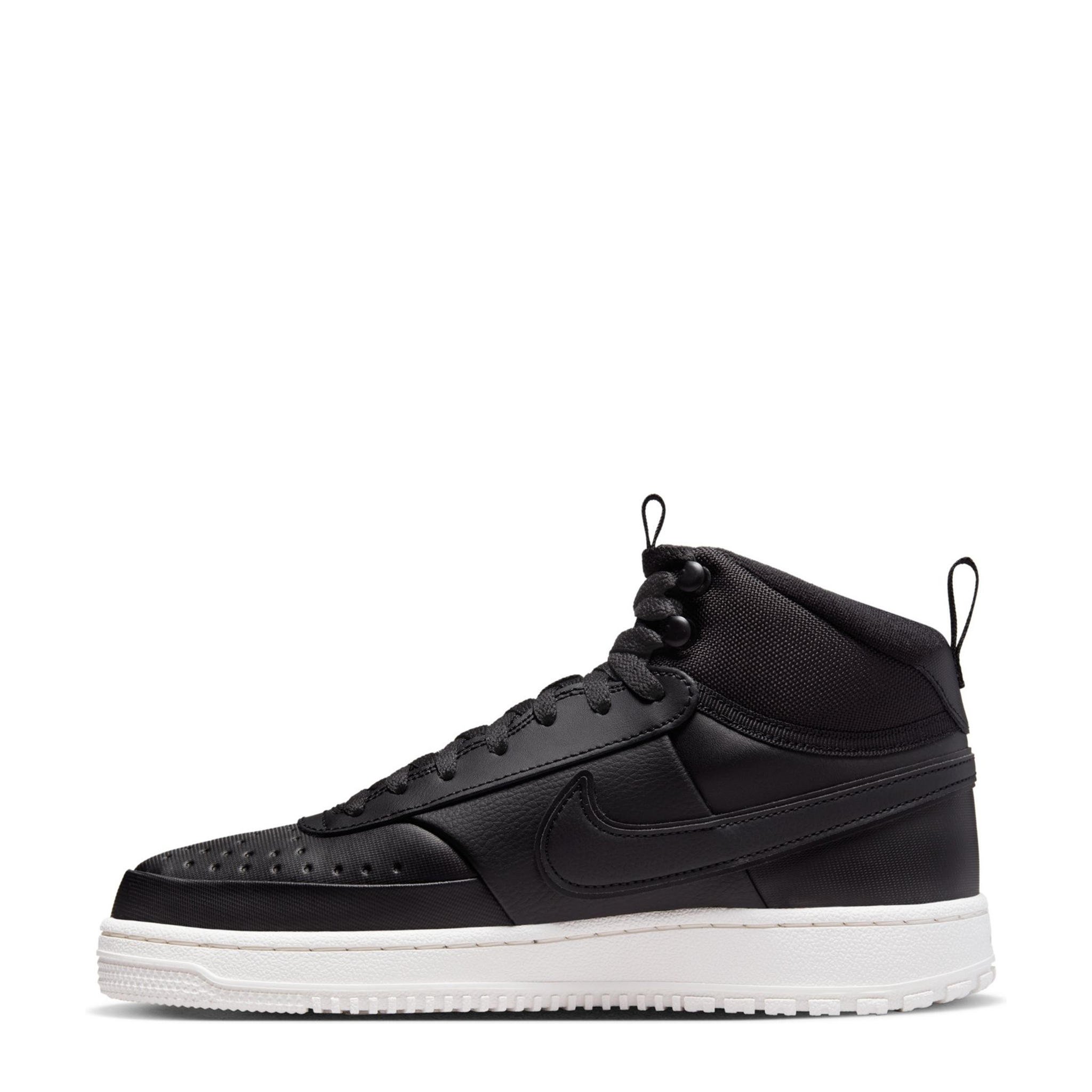Nike Court Vision Mid Winter sneakers zwart/grijs wehkamp