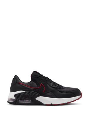 Air Max Excee Leather sneakers antraciet/zwart/rood