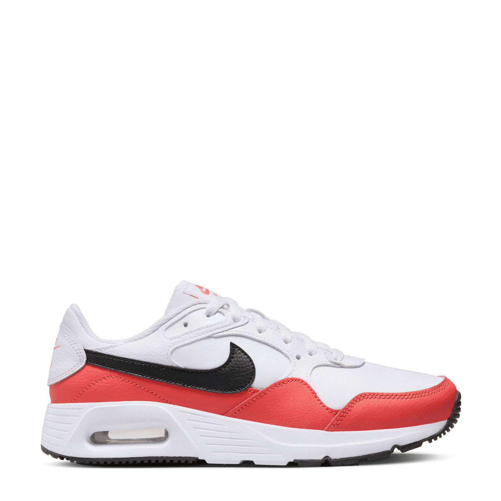 Nike Air Max SC sneakers wit/zwart/rood | wehkamp