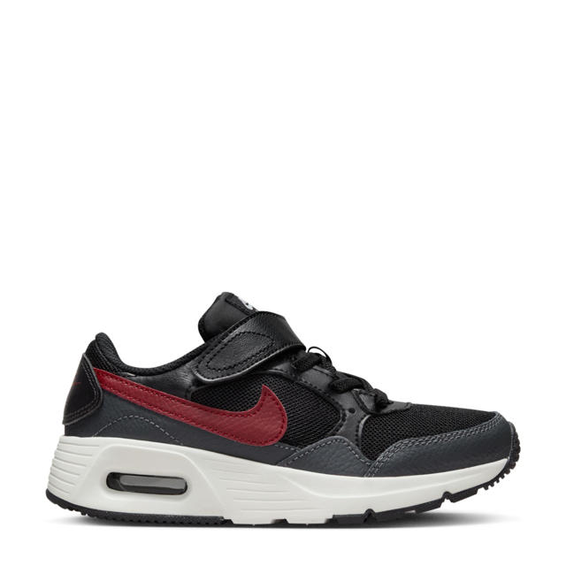 Nike Air Max sneakers antaciet/zwart/rood wehkamp