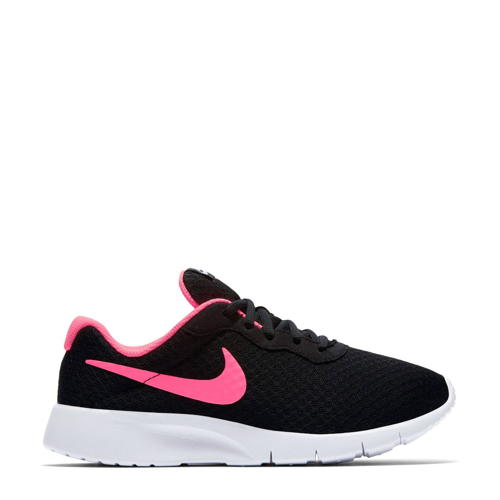 Nike Tanjun sneakers zwart/roze | wehkamp