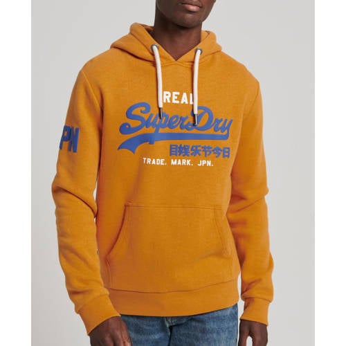 Superdry hoodie met logo thrift gold marl