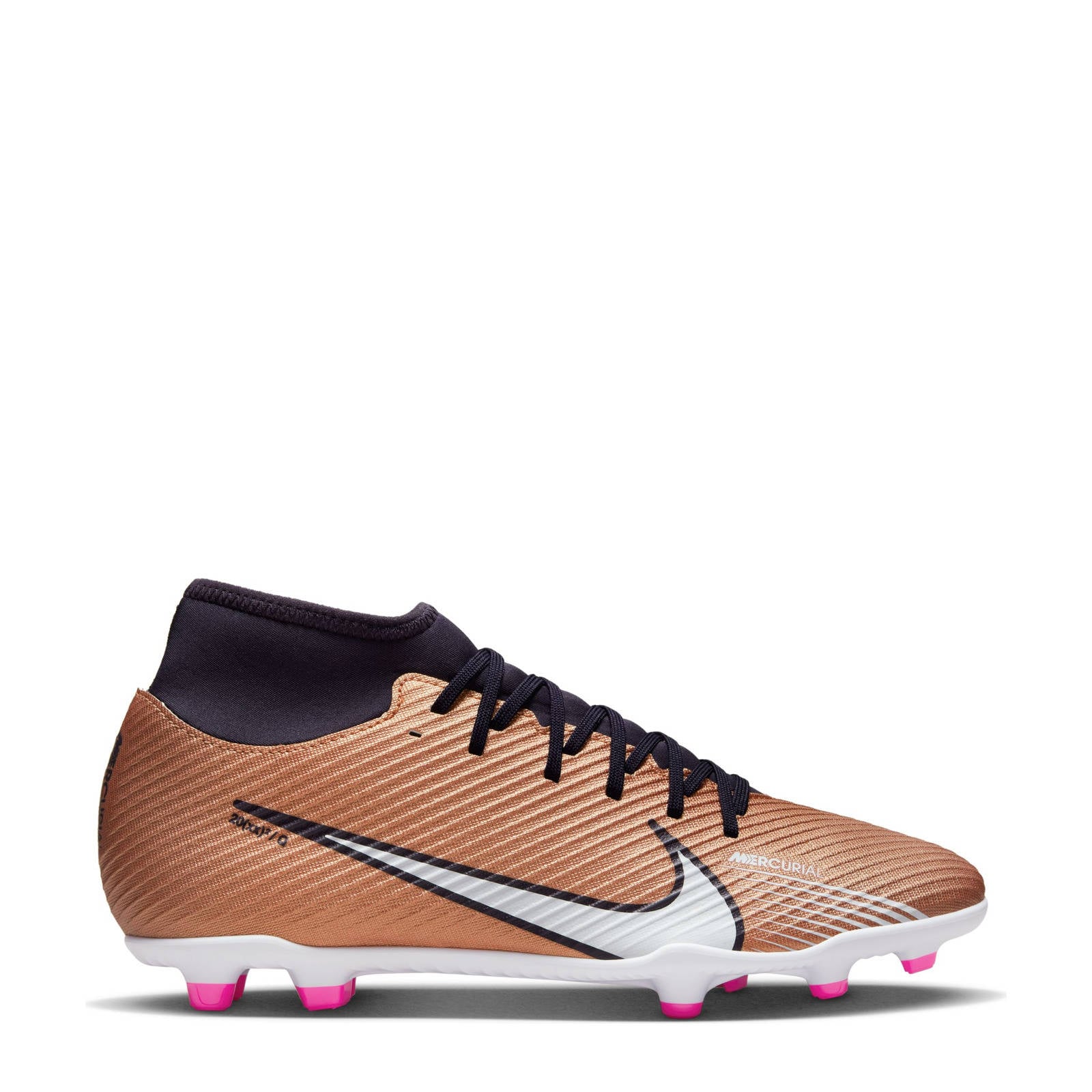 Nike Superfly 9 Club fg/mg Sr. voetbalschoenen koper/wit | wehkamp