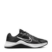 thumbnail: Zwart, wit en grijze dames Nike MC Trainer 2 fitness schoenen van mesh met veters