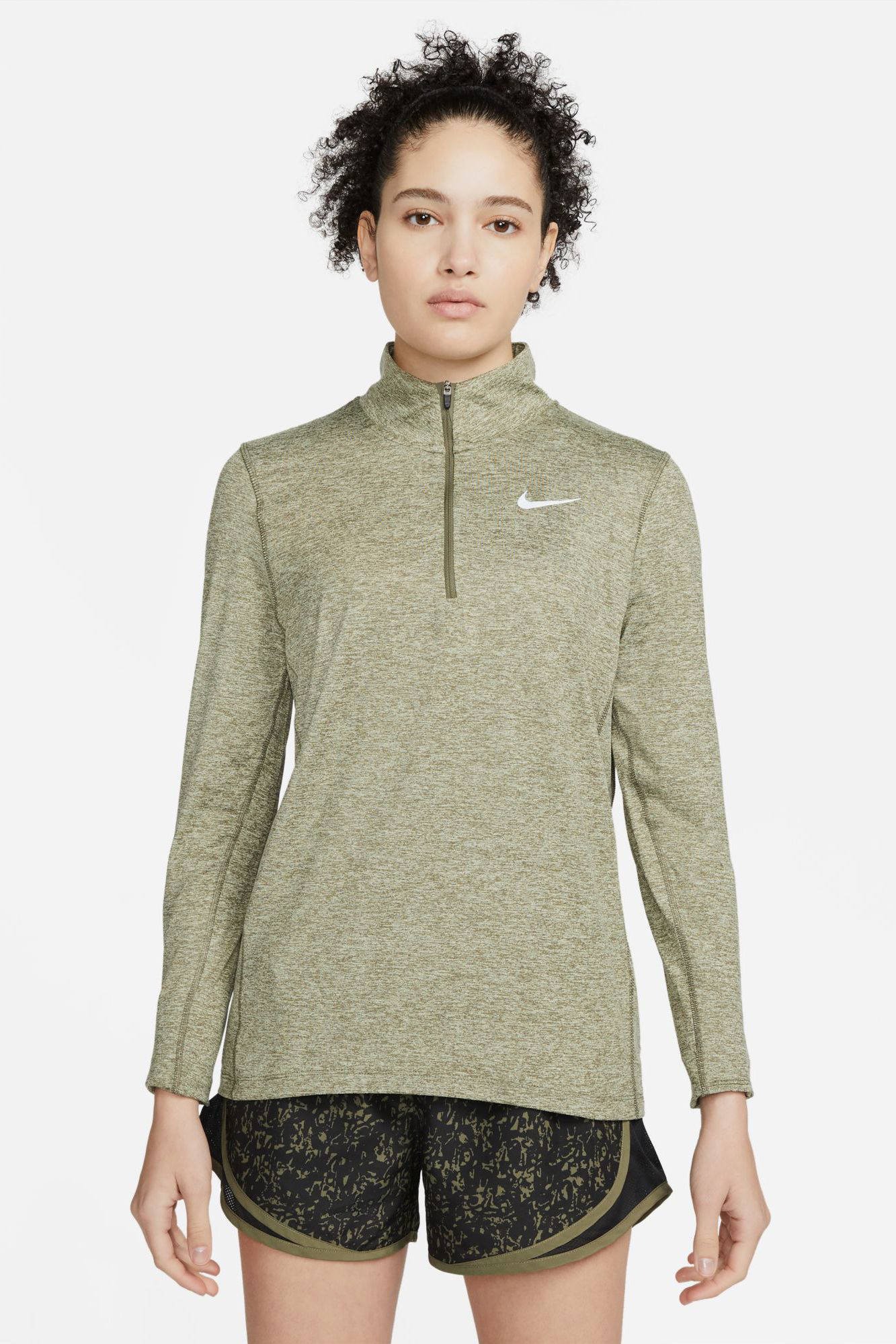 Nike hardloopshirt olijfgroen wehkamp