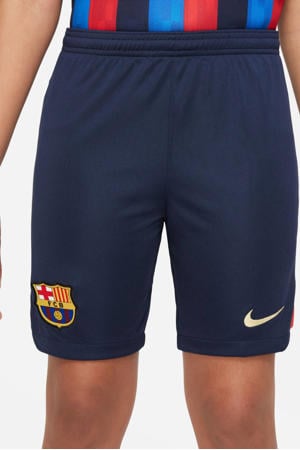 Junior FC Barcelona voetbalshort donkerblauw