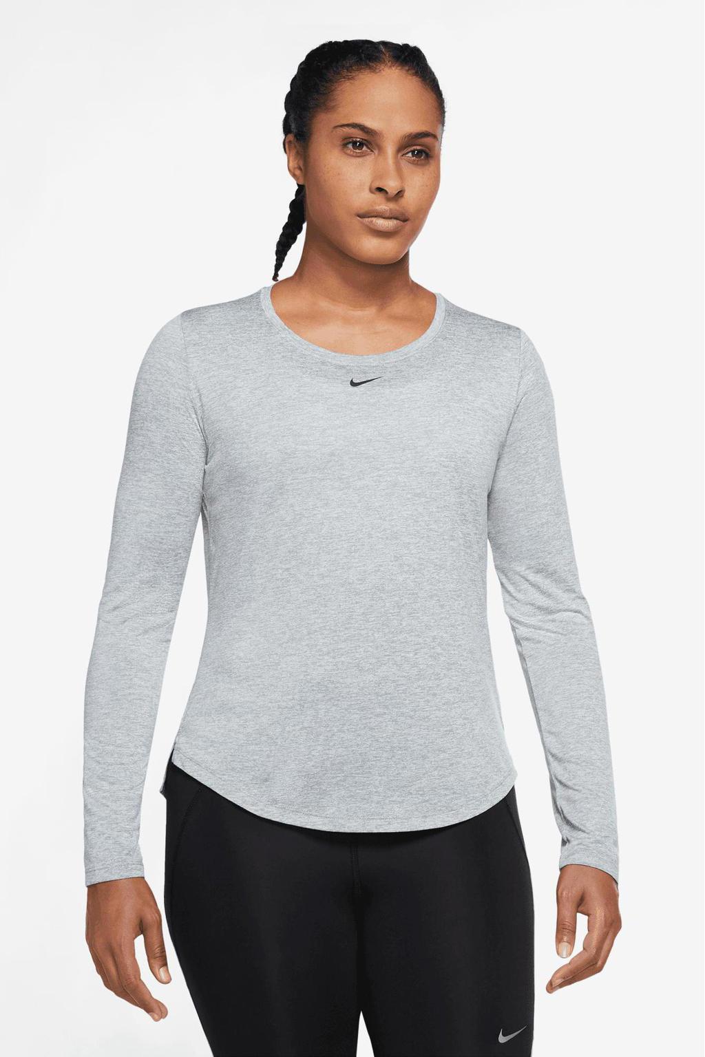 Nike Plus Size sport Tshirt grijs wehkamp