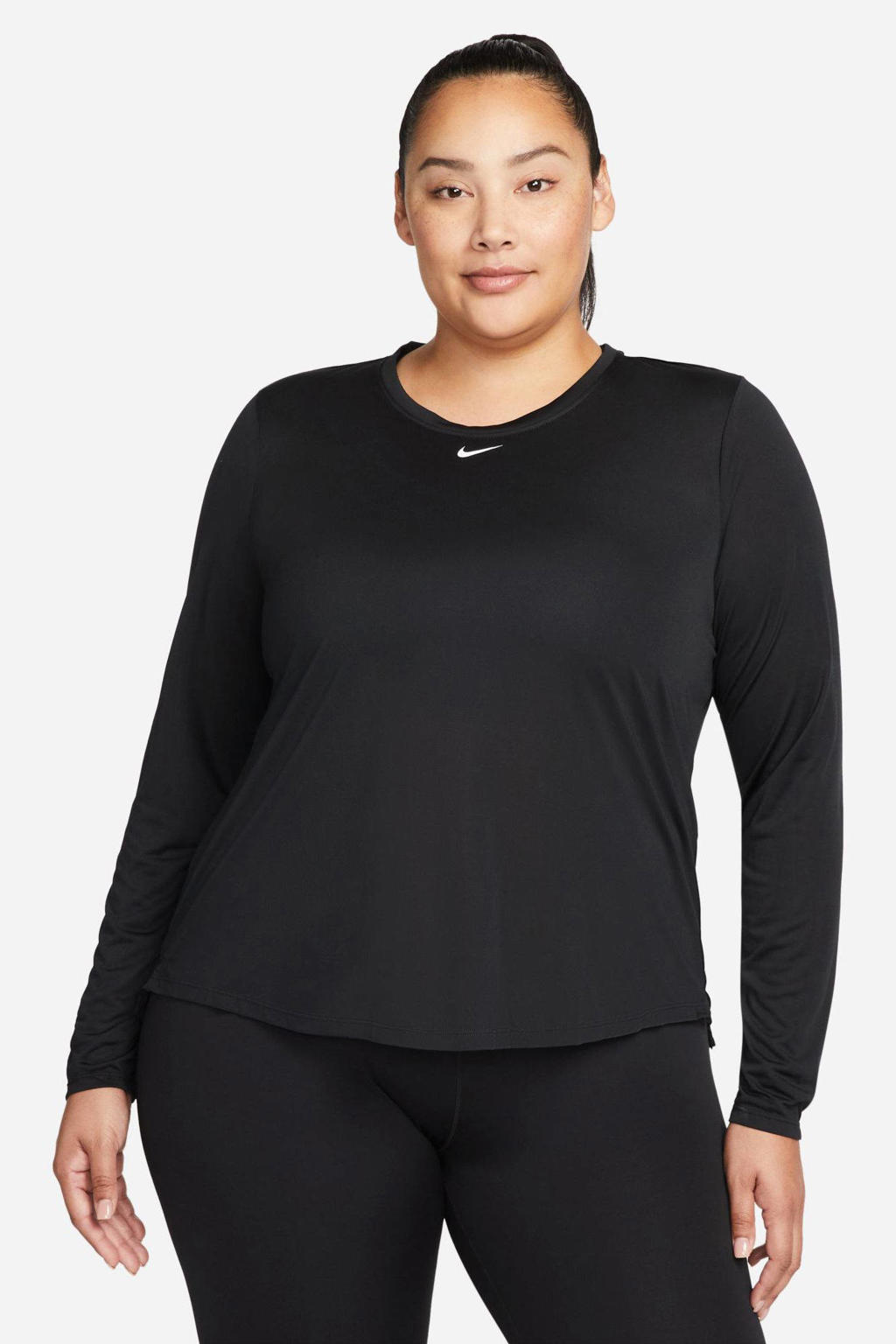 Nike Plus Size sport Tshirt zwart wehkamp
