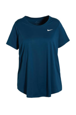 Plus Size sport T-shirt  blauw