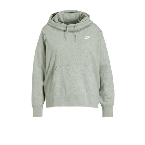 Nike Plus Size hoodie grijs melange