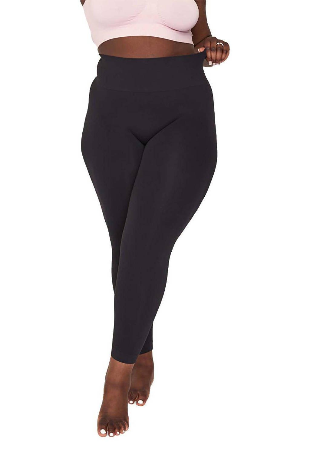Pamela Mann Plus Size corrigerende naadloze legging zwart