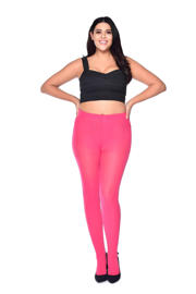 thumbnail: Pamela Mann Plus Size panty Shocking 50 denier fuchsia