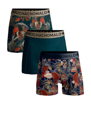  boxershort LAS VEGAS JAPAN - set van 3 donkerblauw/multicolor