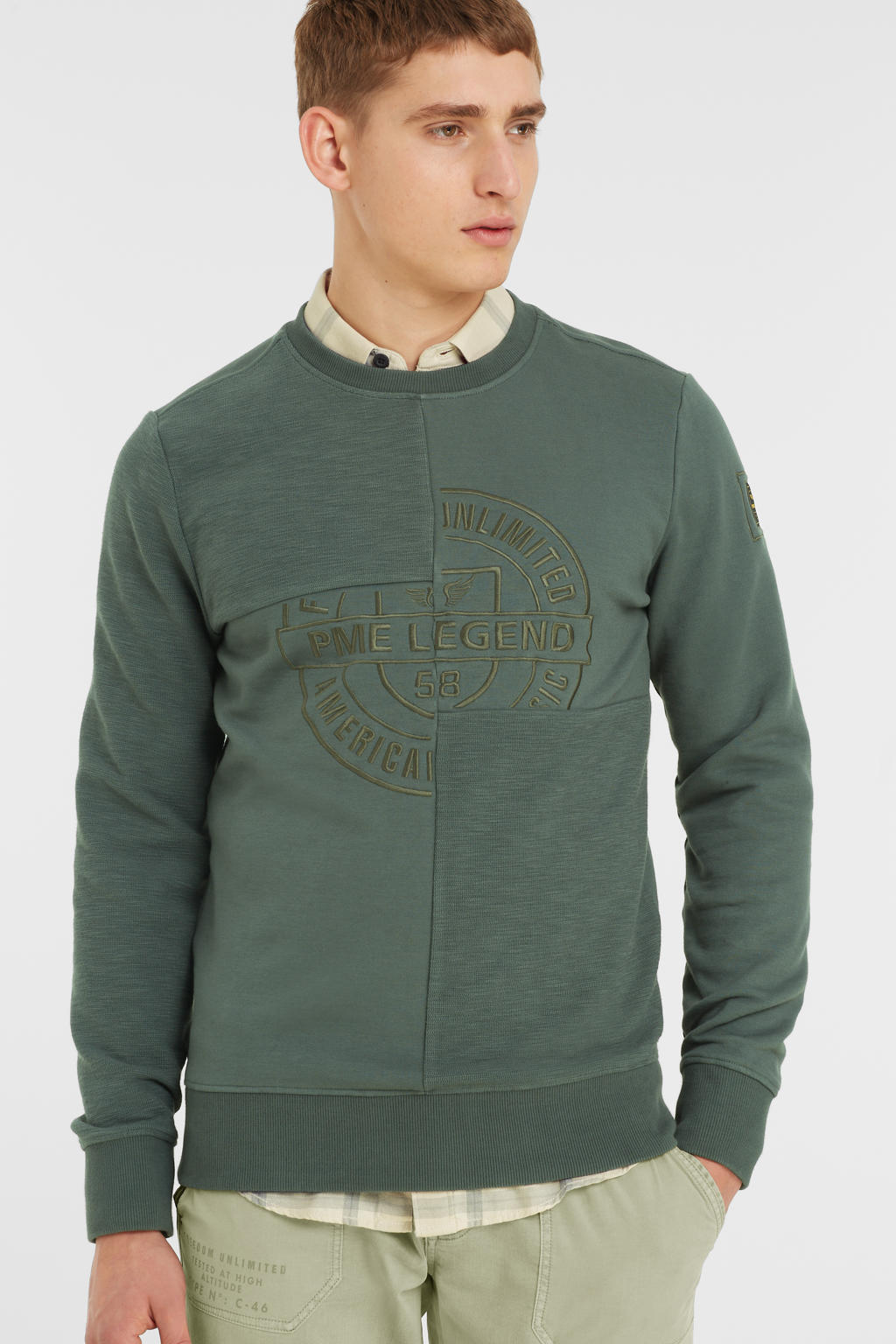 PME Legend sweater met logo 6026 urban chic