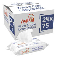 Zwitsal Water & Care Billendoekjes - 24 x 75 stuks - voordeelverpakking