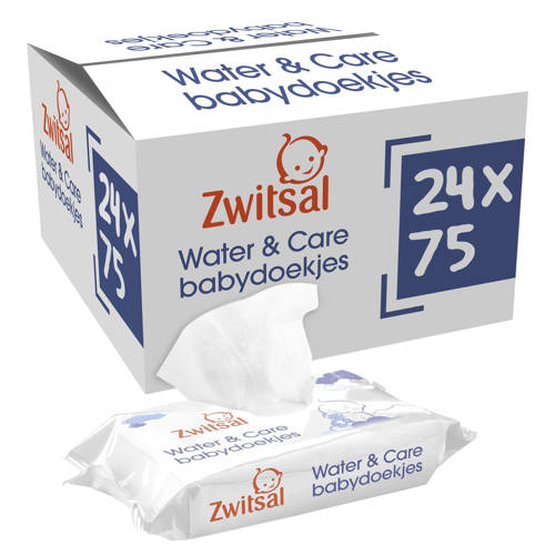 Zwitsal Water & Care billendoekjes - 24 x 75 stuks