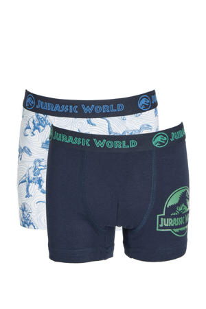   boxershort - set van 2 donkerblauw/wit