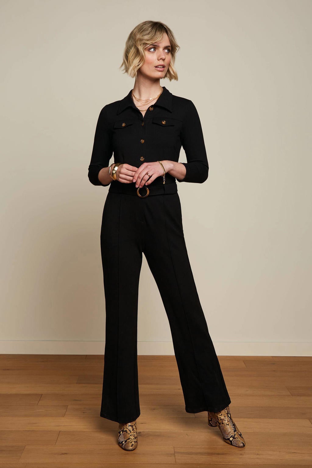 King Louie jumpsuit Alexa zwart